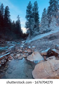 Idaho Hot Springs With Snow