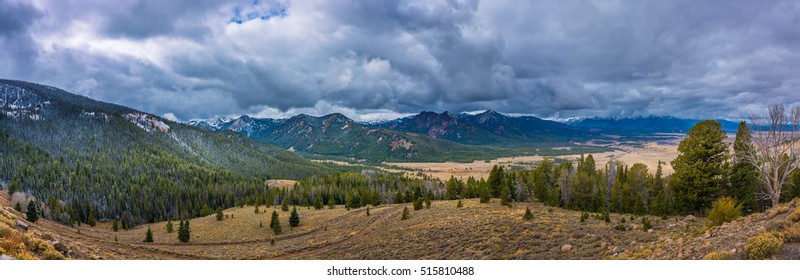 Idaho Panorama View From Galena Summit Overlook