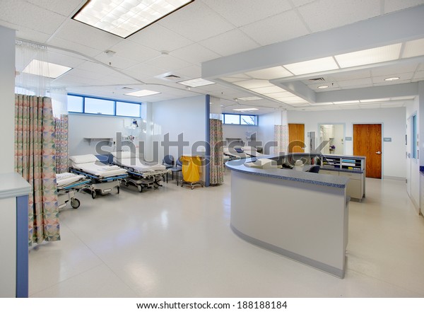 Idaho, USA April 12, 2008 The interior of a modern\
surgical recovery room