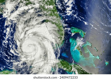 Idalia Roars Into the Gulf of Mexico. Fueled by unusually warm waters, the hurricane is forecast to rapidly intensify before barreling. Elements of this image furnished by NASA.