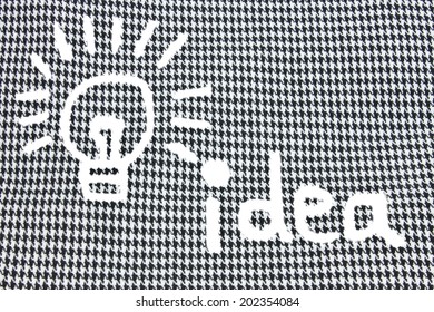 Idea, black background