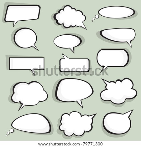  Idea Bulbs. Chat Bubbles
