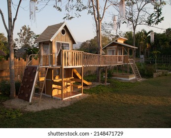 Idea For Children Playhouse At Sunset