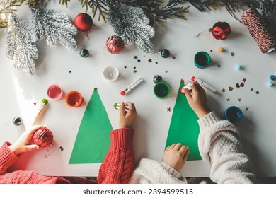 Idea for Christmas creativity with children. - Powered by Shutterstock