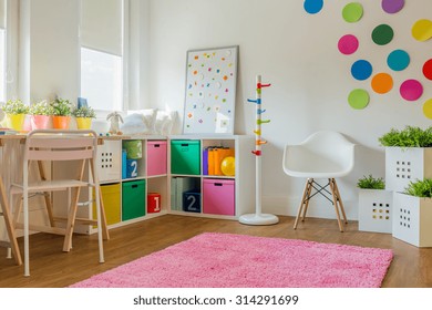 Idea for colorful designed unisex kids room - Shutterstock ID 314291699