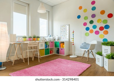 Idea for colorful designed unisex kids room