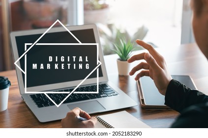 The Idea Of Digital Marketing Technology Online. Increasing The Efficiency Of Digital Marketing Mechanisms. SEO. Advertising.