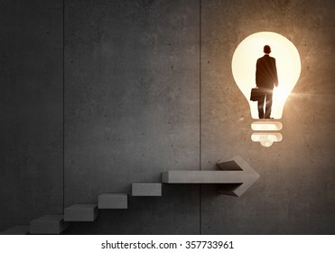 Idea for successful progress and promotion - Shutterstock ID 357733961