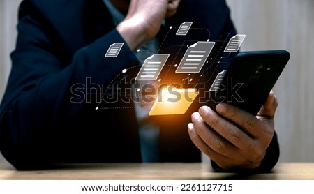 Idea for uploading documents from folders open file folder with empty documents fly Backup transfer. File sharing. Document transfer concept. document storage