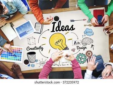 Ideas Idea Vision Design Plan Objective Stock Photo 372235972 ...