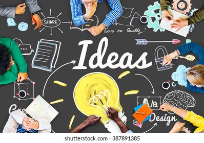 Ideas Idea Vision Design Plan Objective Stock Photo 387891385 ...