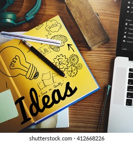 Ideas Idea Vision Design Plan Objective Stock Photo 412668226 ...