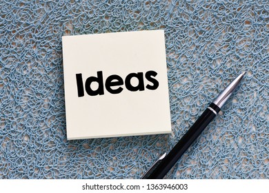 Ideas text concept