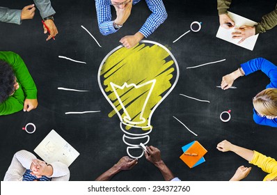 Ideas Thoughts Knowledge Intelligence Learning Thoughts Meeting Concept - Shutterstock ID 234372760
