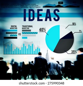 Ideas Thoughts Strategy Plan Solution Marketing Concept