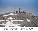 The IDF base is located on the summit of Mount Hermon, the Israeli part, snow begins to melt from the mountain, meatspe shlagim, military bases on Mount Hermon