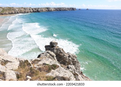 Idyllic Atlantic Coast In Finistère, Brittany, France