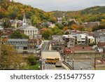 Idyllic Autumn landscape in historic Cumberland Maryland