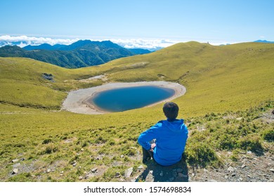 Idyllic landscape of Chiaming lake in Taiwan