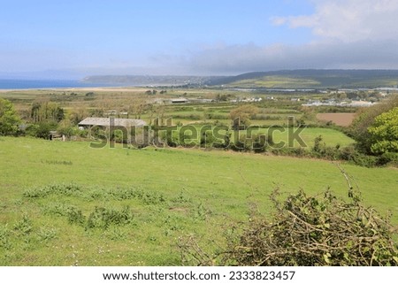 Idyllic landscape near Flamanville in Cotentin peninsula, La Manche, Normandy, France