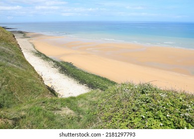 Idyllic Sand Beach In Calvados, Normandy, France