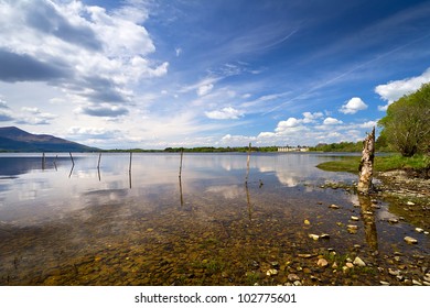 Idyllic Scenery Of Killarney Lake In Ireland