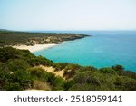 Idyllic seascape. Estrecho Natural Park, Cadiz. Southern Spain. Paradise wilderness