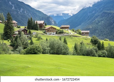 Idyllic summer landscape in the swissAlps near Davos, Switzerland