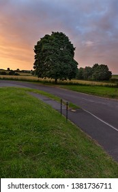 Idyllic Sunset Over One Of English Village - Hindon