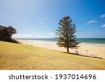 The idyllic Torquay Public Beach and Foreshore on a hot summer
