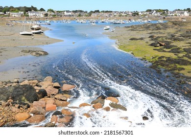 Idyllic Village Ploumanch In Brittany, France