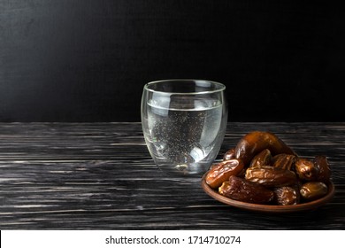 Iftar Starts Glass Water Dates Stock Photo 1714710274 