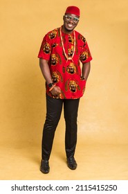 Igbo Traditionally Dressed Business Man Standing in Strong Stance