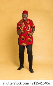Igbo Traditionally Dressed Business Man Standing and ready