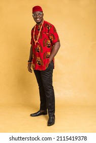 Igbo Traditionally Dressed Business Man Standing Posing