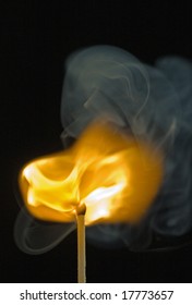 igniting match