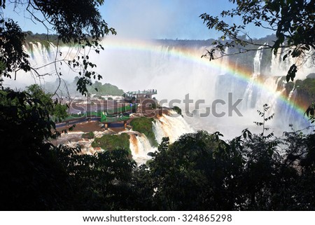 Foto Bild Regenbogen am Iguassu