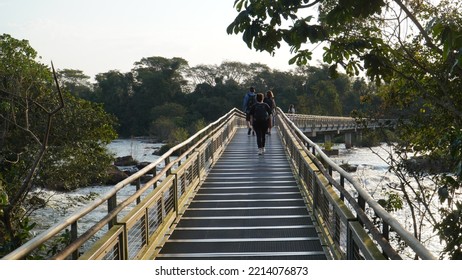 IGUAZU FALLS, MISIONES, ARGENTINA; September 1 2022; Bridge Over Iguazu River