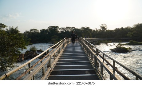 IGUAZU FALLS, MISIONES, ARGENTINA; September 1 2022; Bridge Over Iguazu River