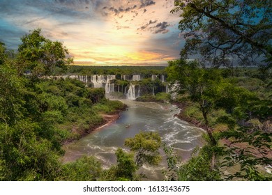 The Iguazu Falls on the Argentine side. Photographed from the Brazilian side. - Powered by Shutterstock