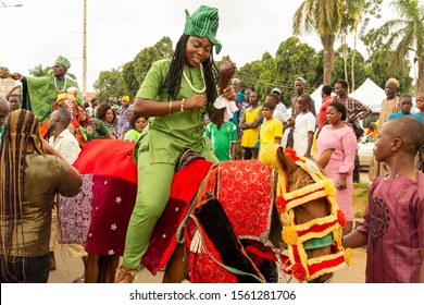 Ijebu Ode In Nigeria. Shot At Ojude Oba Festival In August 2019.