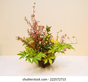 Ikebana. Flower Arrangement.