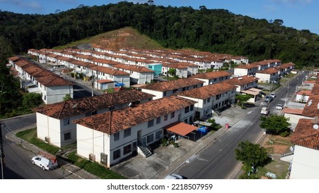 Ilheus, Bahia, Brazil - October 7, 2022: Affordable Housing In A Federal Government Housing Project Condominium In The City Of Ilheus.