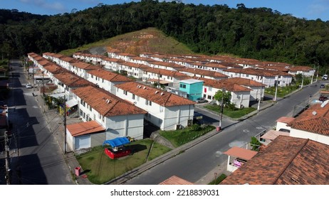 Ilheus, Bahia, Brazil - October 7, 2022: Affordable Housing In A Federal Government Housing Project Condominium In The City Of Ilheus.