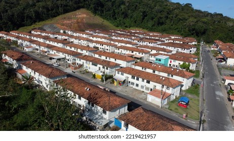 Ilheus, Bahia, Brazil - October 7, 2022: Affordable Housing In A Federal Government Housing Project Condominium In The City Of Ilheus.