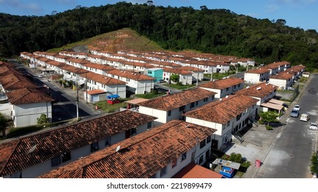 Ilheus, Bahia, Brazil - October 7, 2022: Affordable Housing In A Federal Government Housing Project Condominium In The City Of Ilheus.