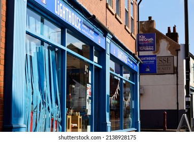 Ilkeston, Derbyshire, UK 03 16 2022  Charity Shop Front Window                         