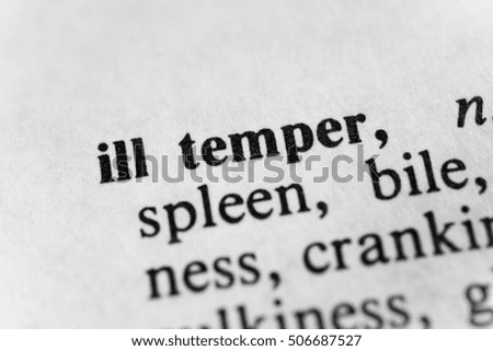 Ill temper
