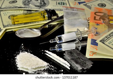 Illegal Drugs On The Streets Of Money