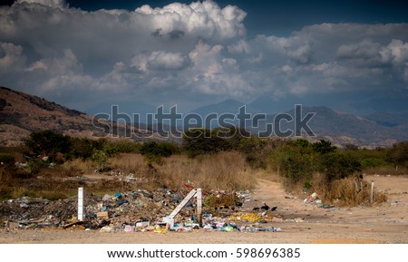 Illegal dumpyard in Mexico
